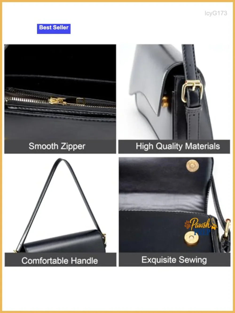 PU Leather Hobo Handbag with Removable Strap